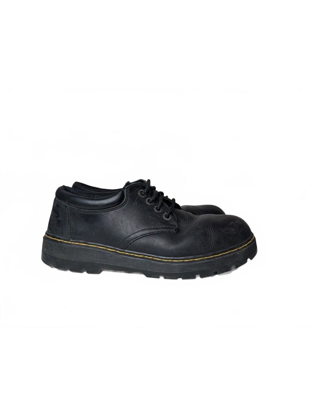 Dr. Martens Bolt Steel Toe Work Shoes Black Leather Size 12 US